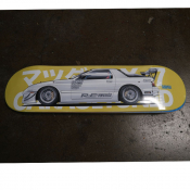 FC3S RX-7 Skate Deck - WHITE