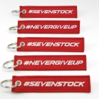 SEVENSTOCK | NEVER GIVE UP - Keychain - Red