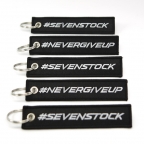 SEVENSTOCK | NEVER GIVE UP - Keychain - Black