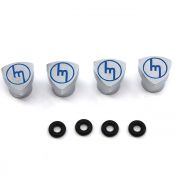 Rotor Valve Stem Caps - M Logo - Blue