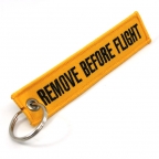 Remove Before Flight Keychain - Yellow/Black