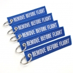 Remove Before Flight Keychains - Blue 5pcs
