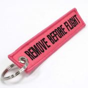 Remove Before Flight Keychain - Pink