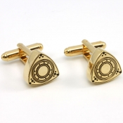 Rotor Cuff Links - Canary Gold