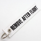 Remove After Flight Keychain - White