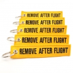 Remove After Flight Keychain - 5pcs - Yellow