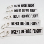 Remove After Flight Keychain - 5pcs - White