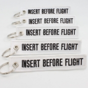 Remove After Flight Keychain - 5pcs - White