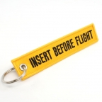 Insert Before Flight Keychain - Yellow