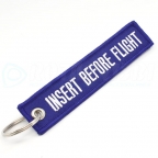 Insert Before Flight Keychain - Blue