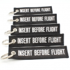 Insert Before Flight Keychain - 5pcs - Black