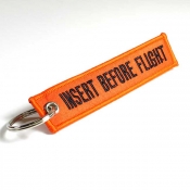 Insert Before Flight Keychain - Orange/ Black