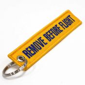 Remove Before Flight Keychain - Yellow/Blue