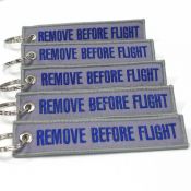 Remove Before Flight Keychain - Gray/Blue 5pcs