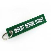 Insert Before Flight Keychain - Green/White