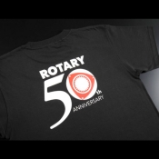 ROTARY 50th Anniversary TShirt by MZRacing - Black