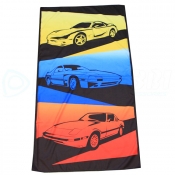 RX-7 Generations - Beach Towel - Yellow Blue Red