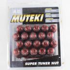 Wheel Mate Muteki Closed End Lug Nuts - Red 12x1*50