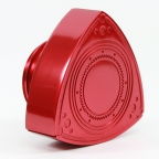 Aluminum Rotor Oil Cap - Anodized Red - 55mm